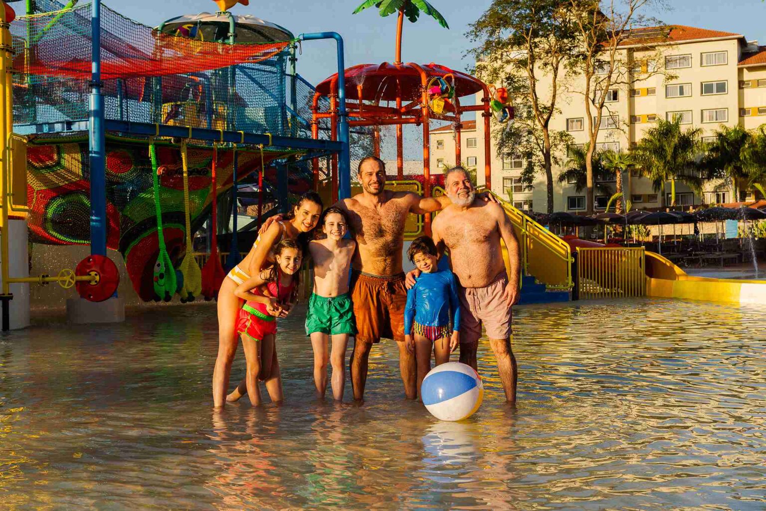 Os resorts são uma ótima alternativa para viajar com as crianças e bebês.